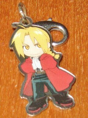 Vintage Manga Edward Elric Charm 2004 Fullmetal Alchemist Zip Pull by FUN